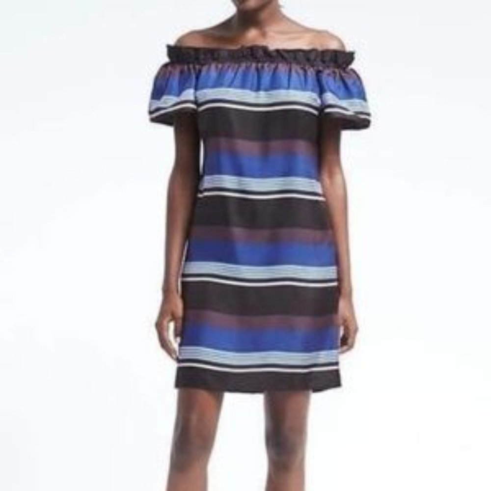 BANANA REPUBLIC Silk Off The Shoulder Dresss